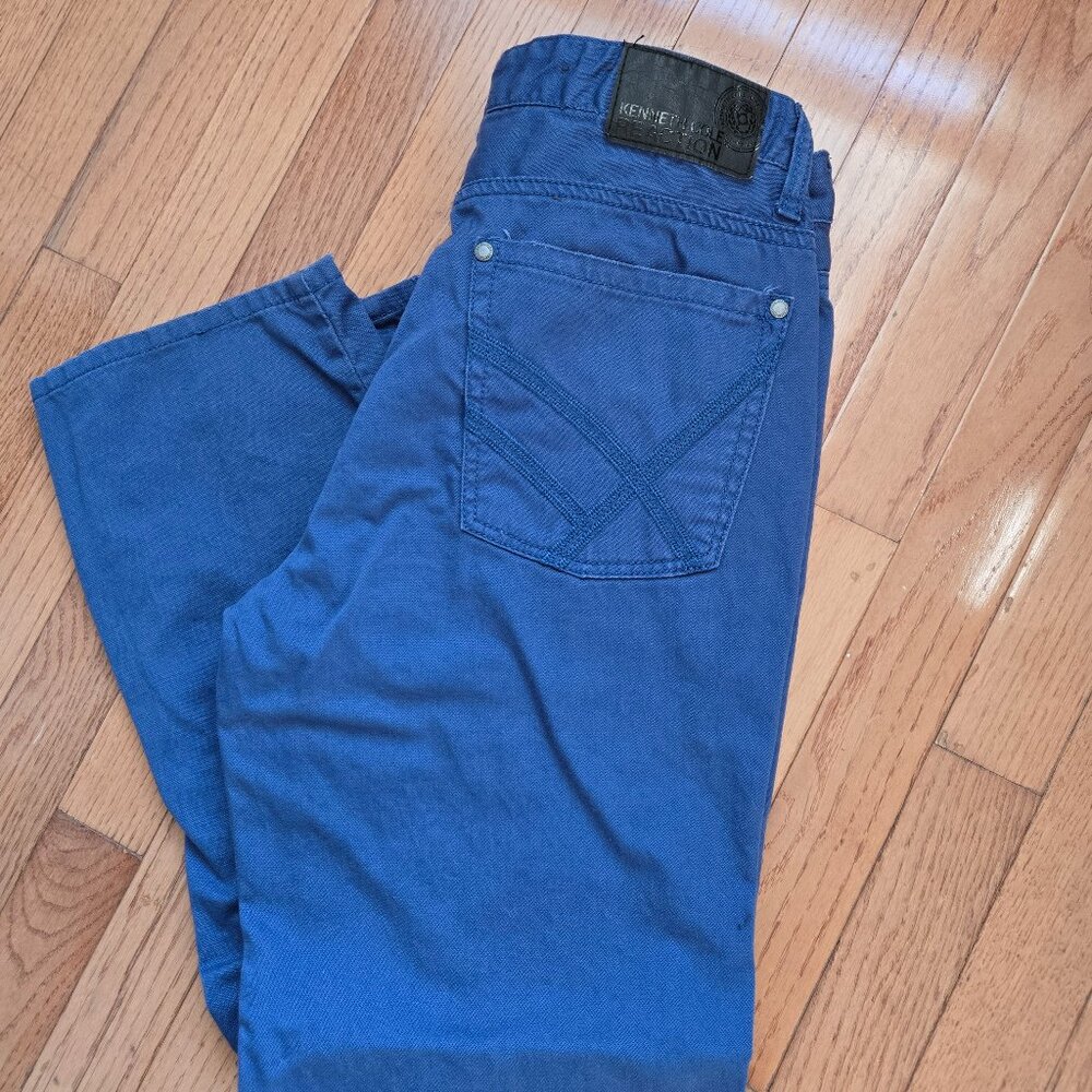 Mens Kenneth Cole Reaction Blue straight fit Chinos Size 32/30